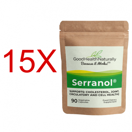 Serranol® 90 Capsules - Refill Bag - Buy 12 Get 3 FREE Home